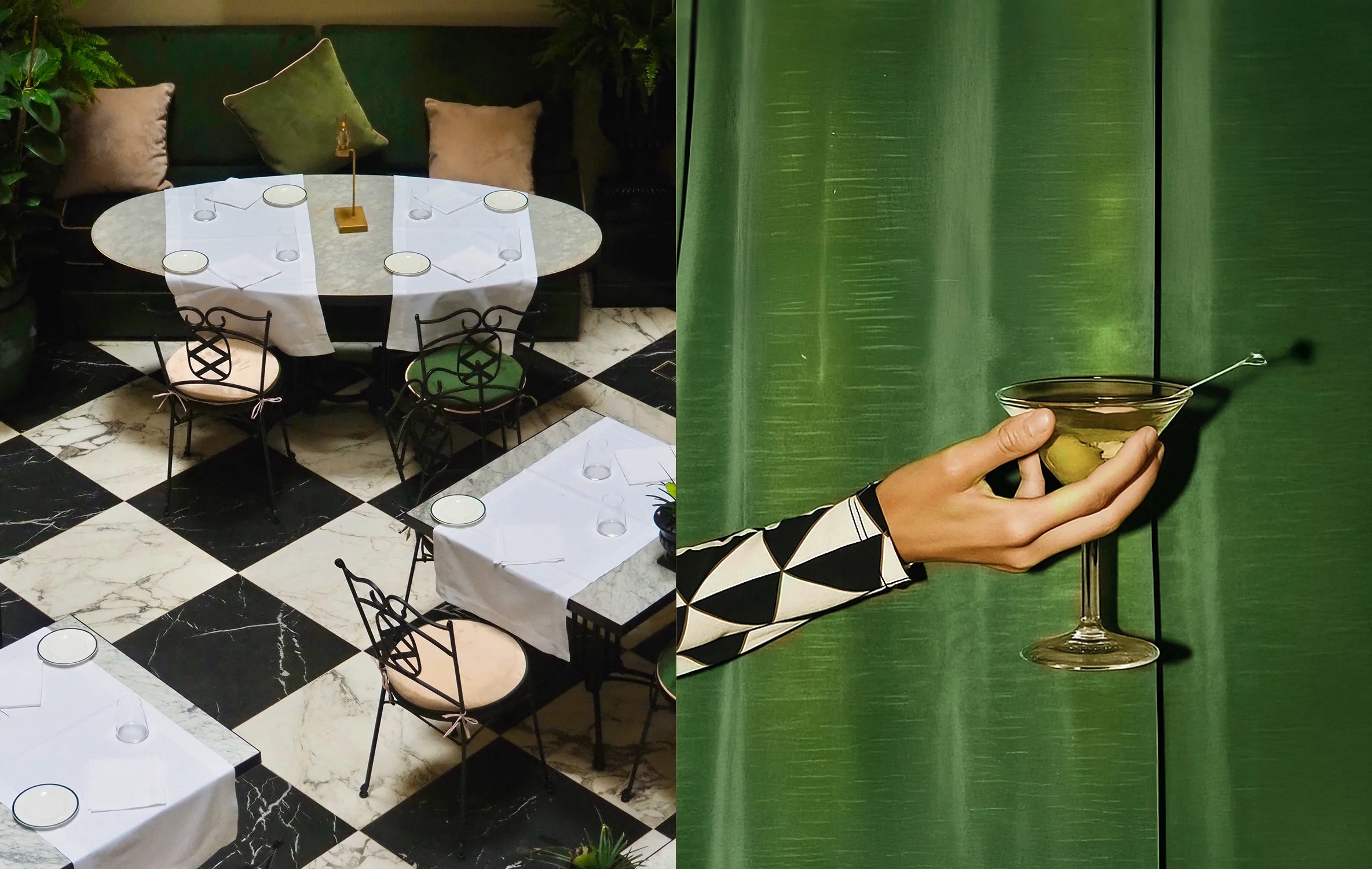 La Gemma Cafe courtyard
