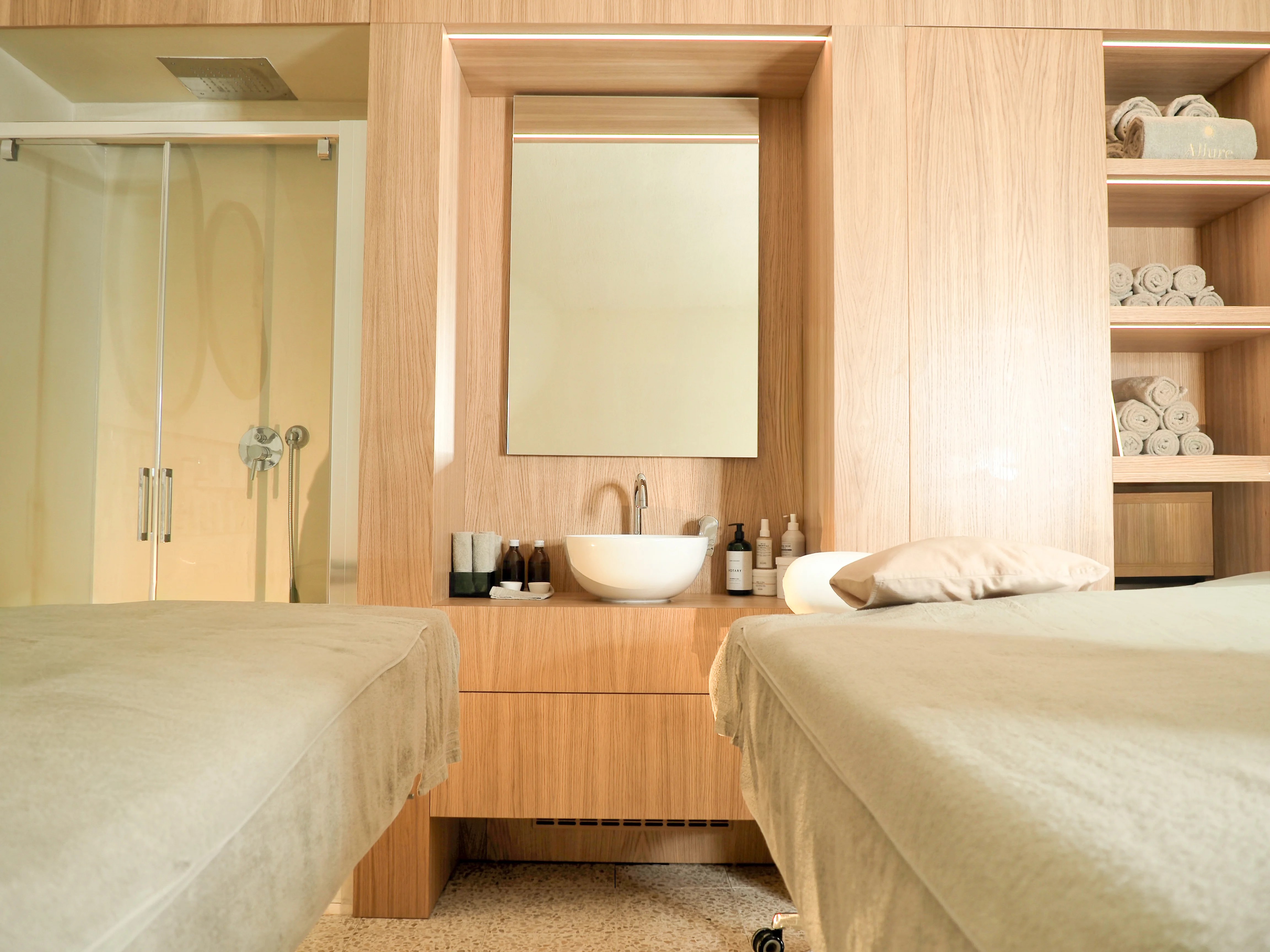 A couples massage at Allure Wellness Spa