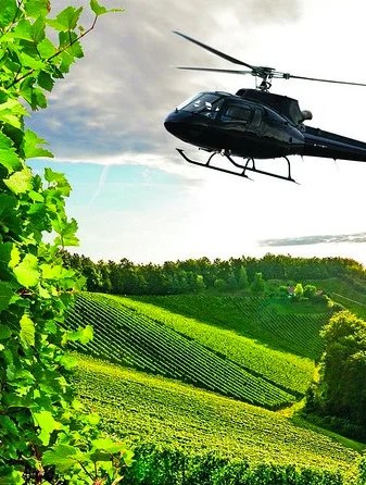 Helicopter wine tour over Tuscany