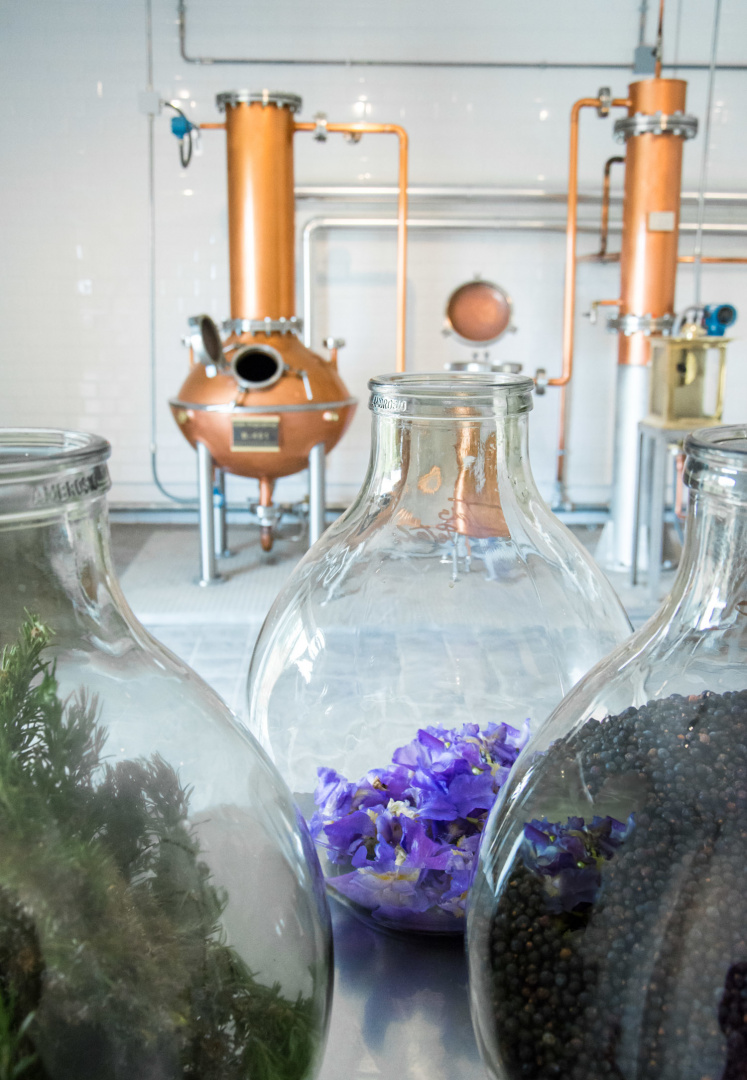 Artisan Tuscan spirits and tasting glasses