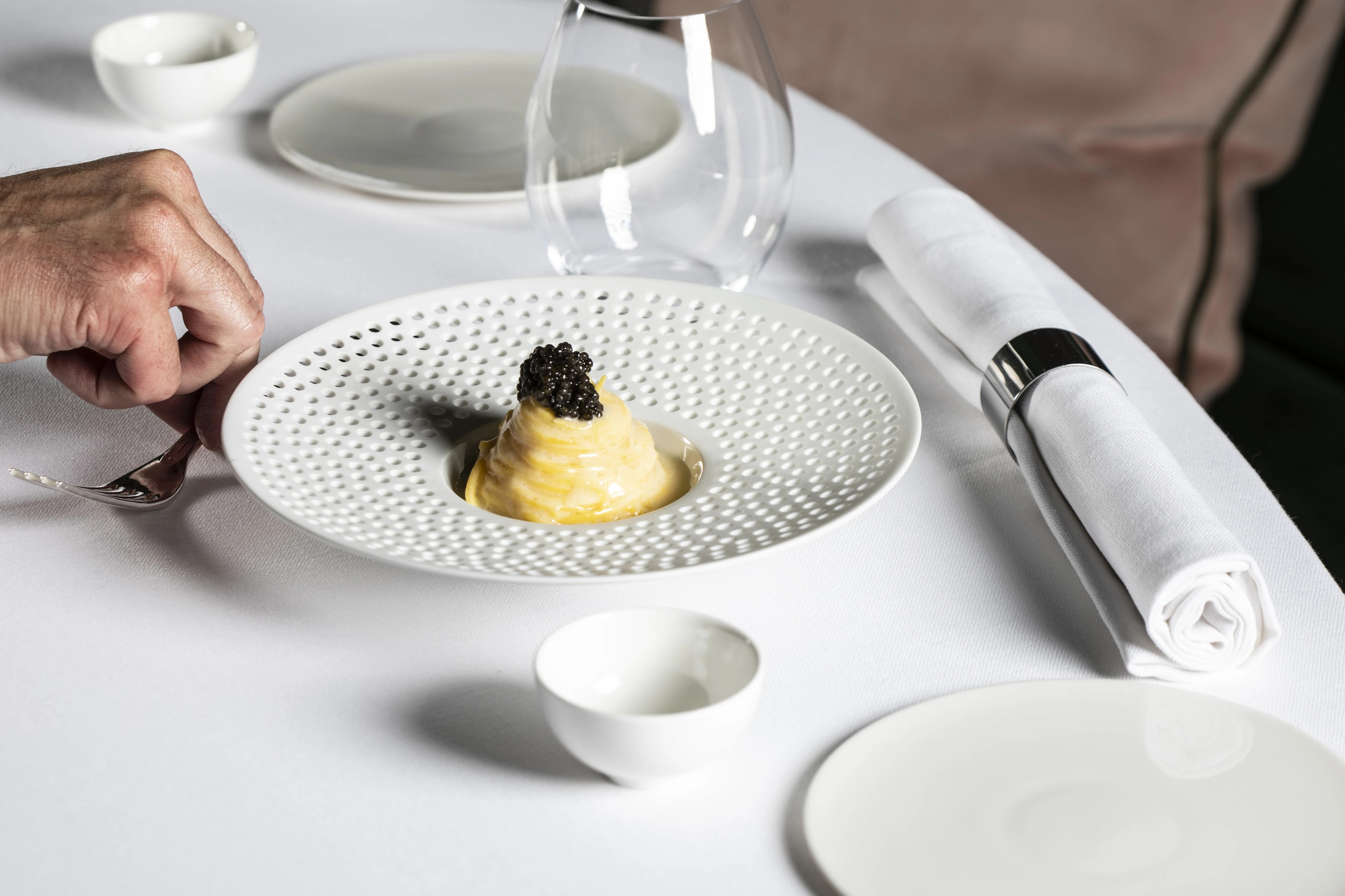Tagliolini, a signature dish from Menu ATTO II at Luca's Restaurant