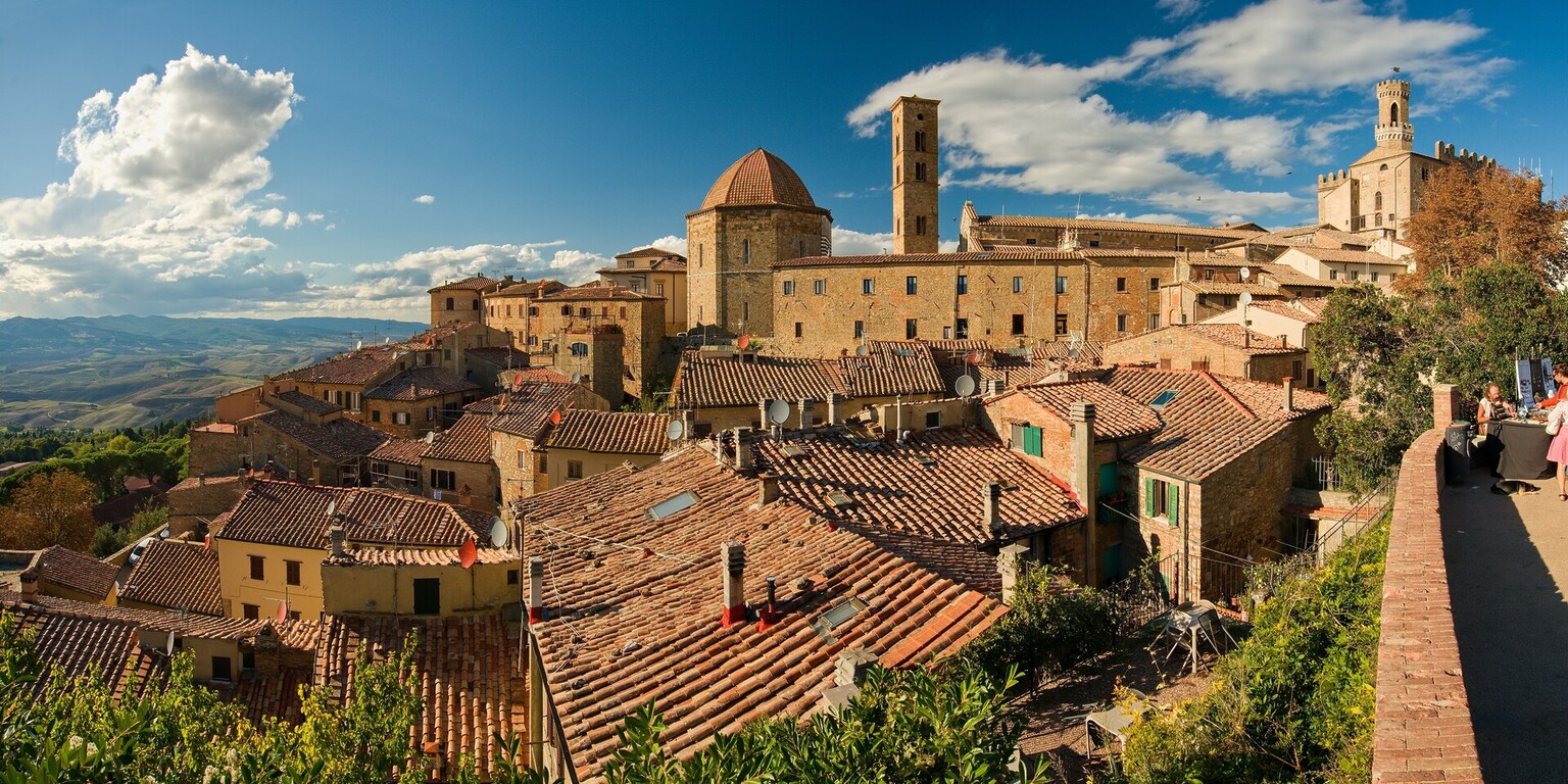 The hilltop town of Volterra